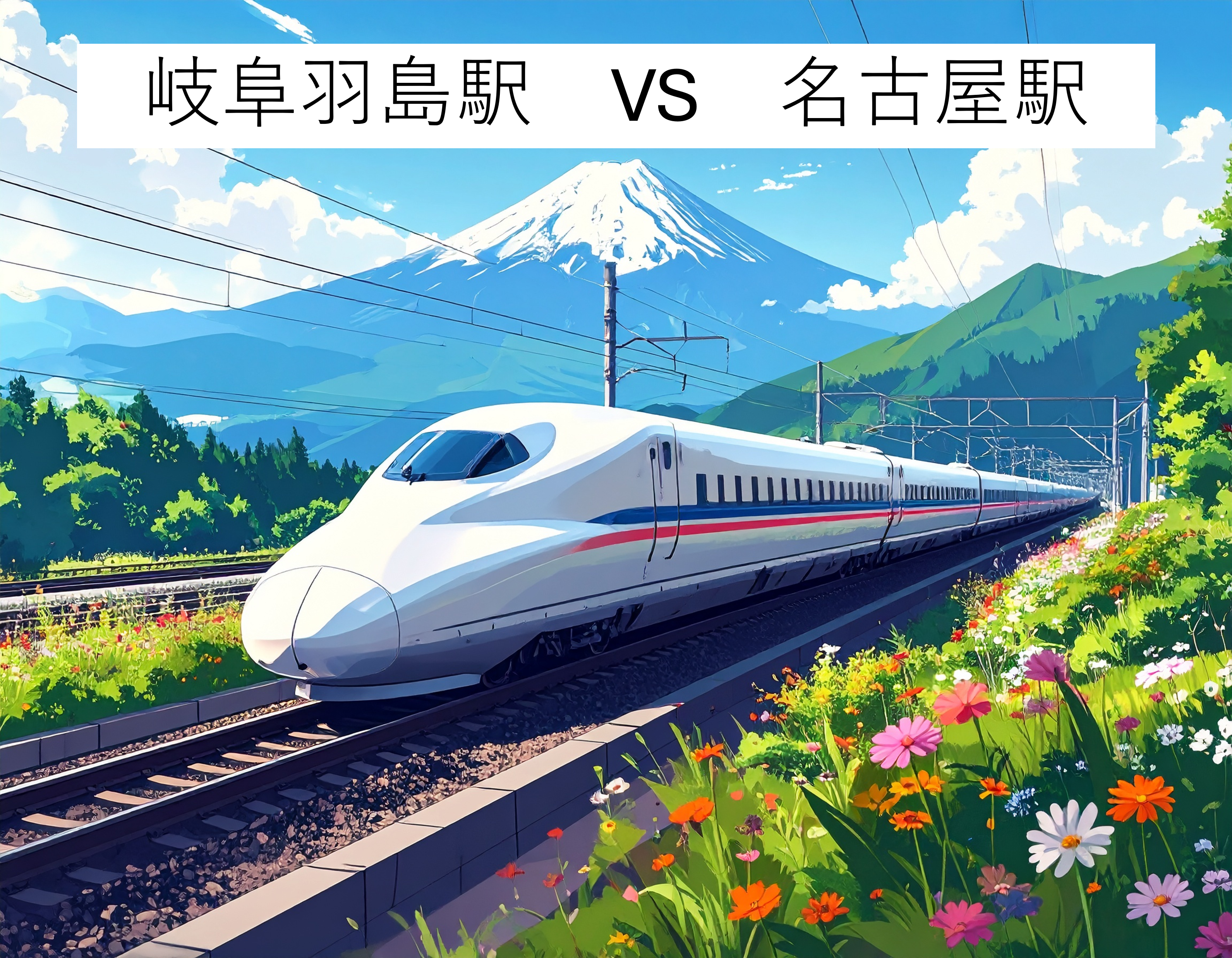 #5　東海道新幹線　岐阜羽島駅vs名古屋駅　